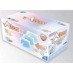ATOS TEK KULLANIMLIK CERRAHİ MASKE 3 KATLI