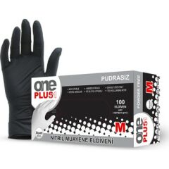 ONE PLUS PUDRASIZ SİYAH NİTRİL ELDİVEN